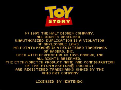 Toy Story Usa Rom