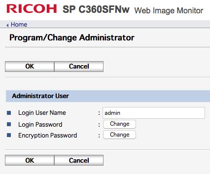 Often default passwords are needed either when you try to access a new device. How to Set Up Your New Ricoh Printer, Copier, or Multi-function Device - GonzoEcon