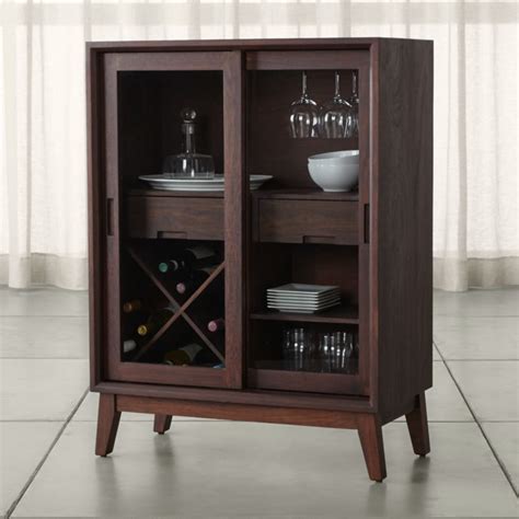 Number of holes for installation: Steppe Wine Bar Cabinet | Crate and Barrel
