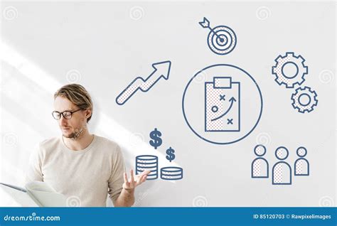 Strategy Business Brainstorming Graphic Concept Stock Image Image Of