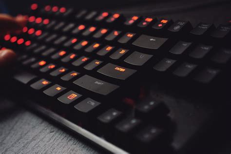 Black Lighted Gaming Keyboard · Free Stock Photo