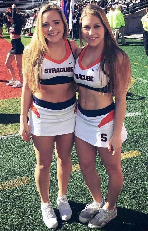 See More Syracuse Cheerleaders Here Cheerleading College Cheer Ice Girls