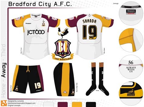 Kits Trikot Camisas Maillot: Bradford City A.F.C.