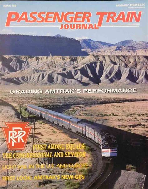 Passenger Train Journal Magazine Back Issues Year 1992 Archive