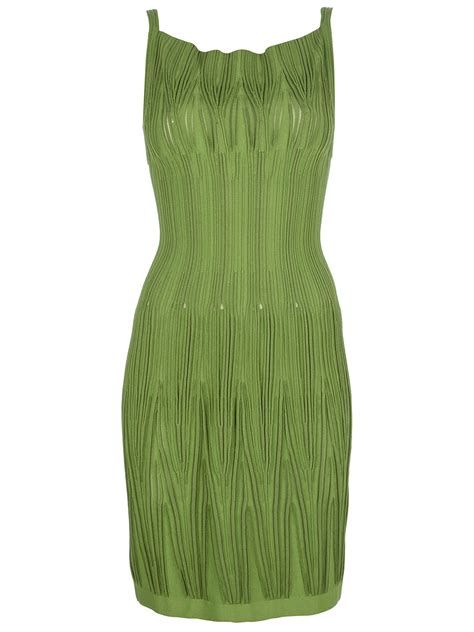Maybe you would like to learn more about one of these? Alaïa Sleeveless Knit Dress in Green - Lyst