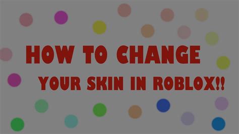 Roblox Skin Tone Colors