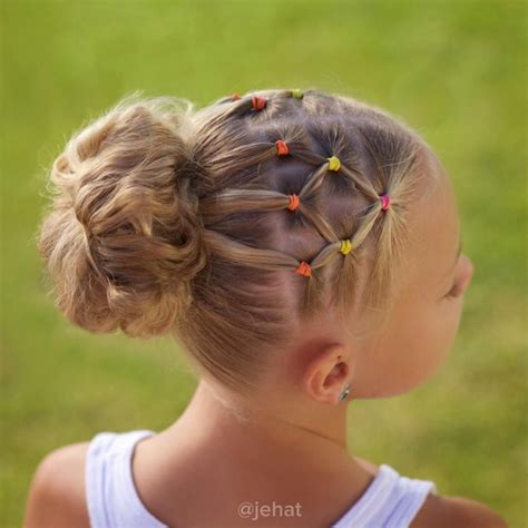 Two buns+ rubber band hairstyles. 31+ Incredible & Adorable Little Girls' Hairstyles For ...