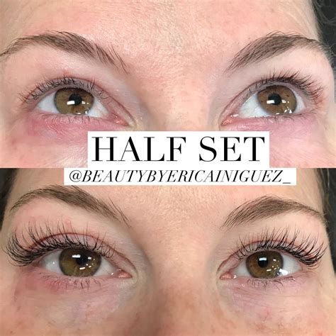 half set of lash extensions 100 bay area eyelash extensions call text to book