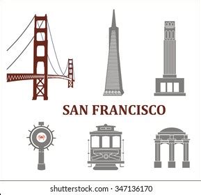 San Francisco City Illustration Stock Vector Royalty Free