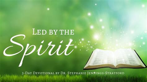 Led By The Spirit Devotional Reading Plan Youversion Bible