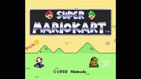 Super Mario Kart Intro Snes Hd Youtube
