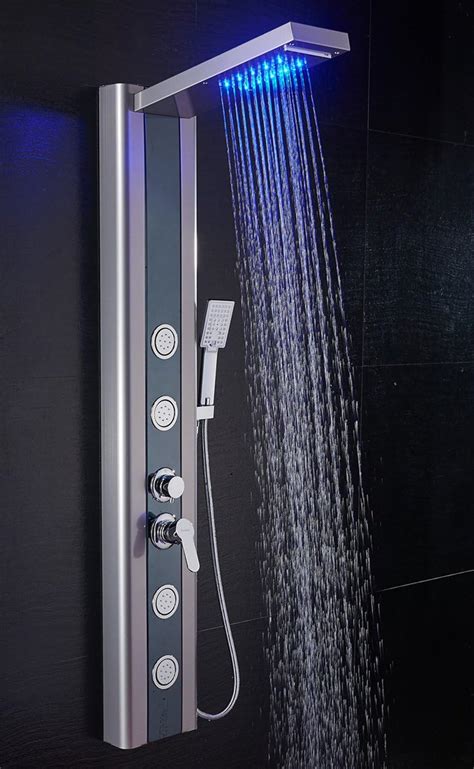 ELLO ALLO LED Shower Panel Tower System Rainfall Waterfall Shower Head