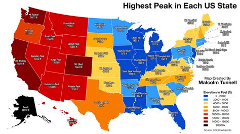 United States Elevation Vivid Maps