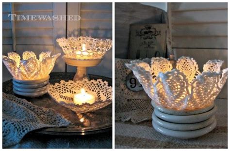 Decorative Doily Candle Holders Handmade In Minutes Lace Candle