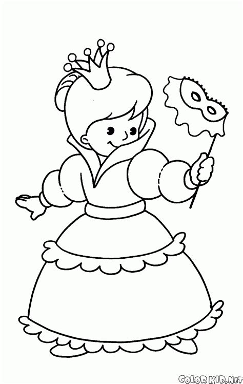 Dibujo para colorear - Trajes para fiestas de disfraces