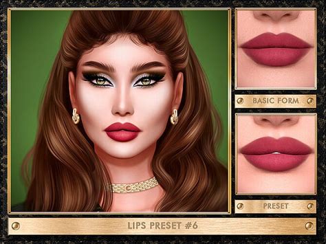 Lips Preset 6 By Julhaos At Tsr Sims 4 Updates