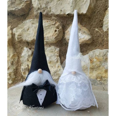 Bride And Groom Gnome Wedding T Nisse Gnome Engagement Etsy