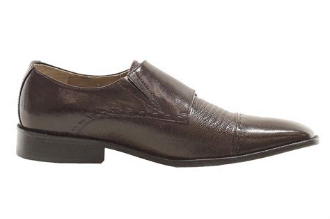 Giorgio Brutini Mens Jotham Leather Monk Strap Loafers Shoes