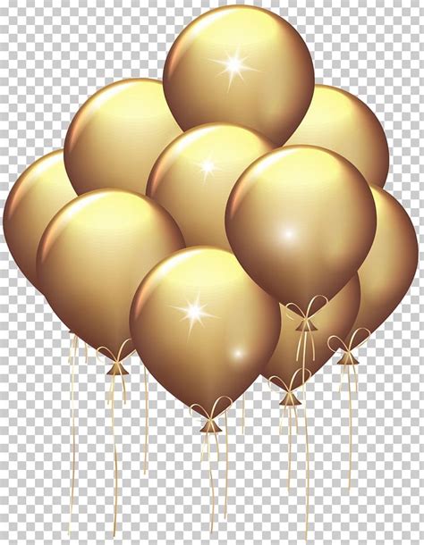 Gold Balloon PNG Clipart Balloon Balloons Birthday Clip Art