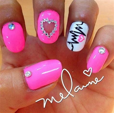 50 Cute Valentines Nail Designs With Hearts - Noted List Nails by cherry💜 @karinasnails on instagram: