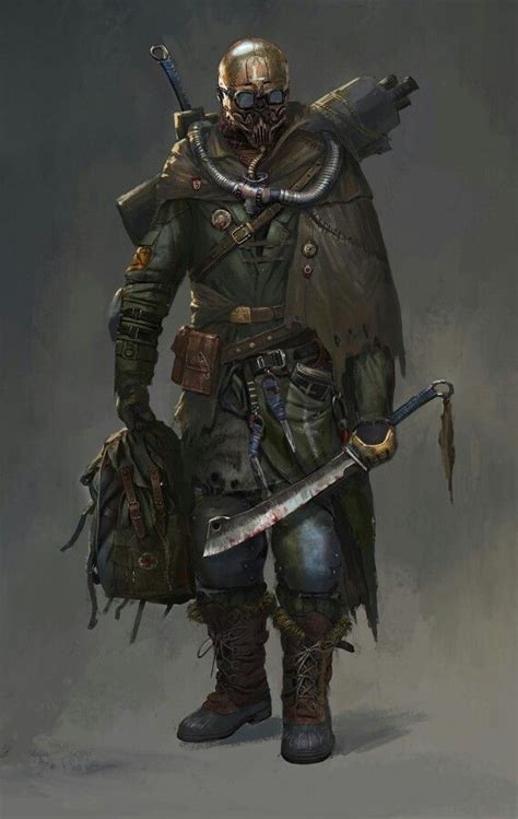 Rogue Warrior Post Apocalyptic Art Apocalypse Character Concept Art