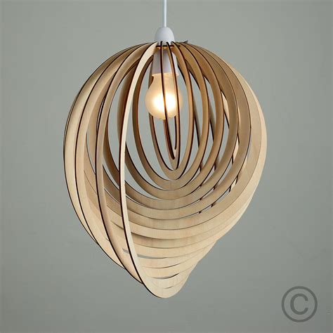 Elevate your space with glass lamp shades, from traditional to sleek. Modern Wooden Droplet Ceiling Pendant Light Shade Lounge ...