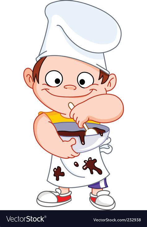 You can also draw a better outline for the top of the hat. Chef boy Royalty Free Vector Image - VectorStock