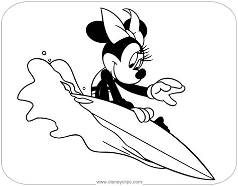 By best coloring pagesjune 26th 2021. #minniemouse surfing coloring page | Minnie mouse coloring ...