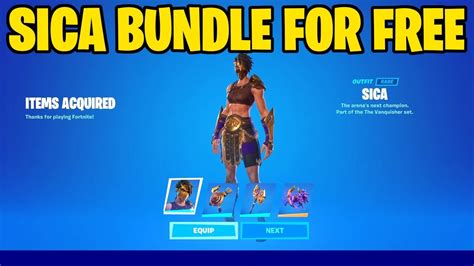 How To Get Sica Bundle For Free In Fortnite Youtube