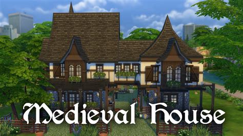 The Sims 4 Speed Building Medieval House Youtube