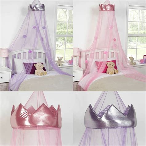 This is exactly the type of bed i want for novi's princess bedroom! KIDS CHILDRENS GIRLS PRINCESS CROWN BED CANOPY INSECT ...
