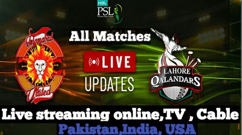Psl 4 Pakistan Super League 2019 Psl Live Streaming On Tvcable