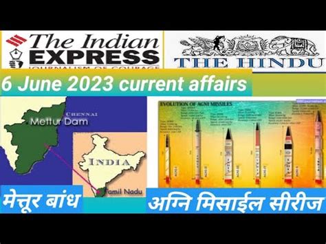 6 June 2023 Current Affairs The Indian Express The Hindu News Analysis