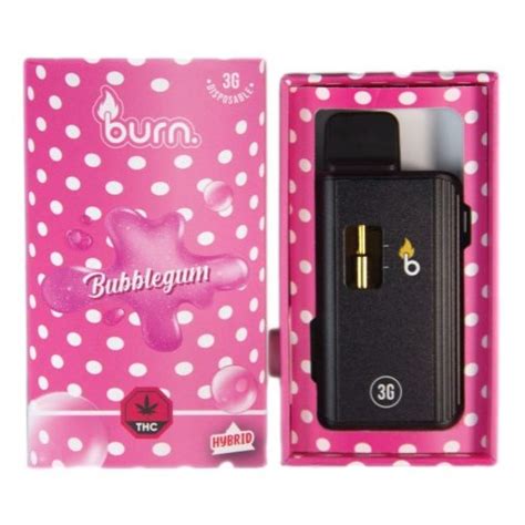 Burn Bubble Gum 3 Grams Disposable Vape Buy Weed Online Online