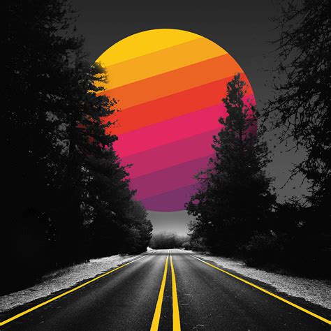 2560x1080 Adventure Road Abstract Colorful Sun 2560x1080 Resolution Hd