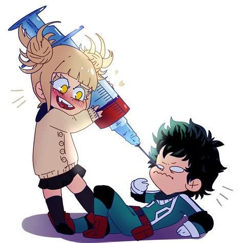 Toga X Deku Deku Personagens De Anime Chibi