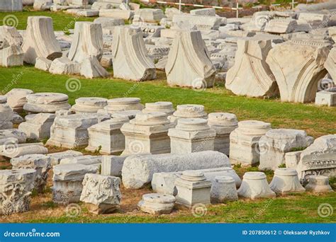 Smyrna Agora Ancient Ruins Attract The Attention Of Tourists And