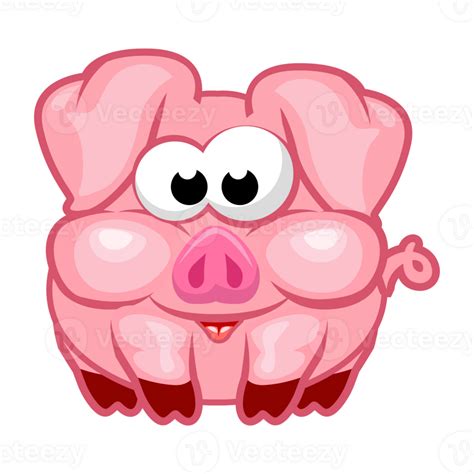 Cartoon Pink Pig 31424824 Png
