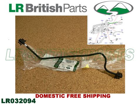 Genuine Land Rover Hose Engine To Expansion Tank Overflow Lr2 20l Lr032094