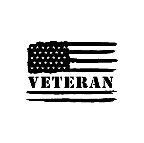 Us Army Veteran Distressed American Flag Vinyl Decal Car Truck Window