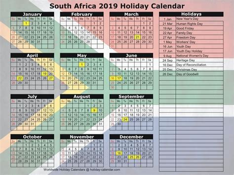 20 2021 Holidays South Africa Free Download Printable Calendar