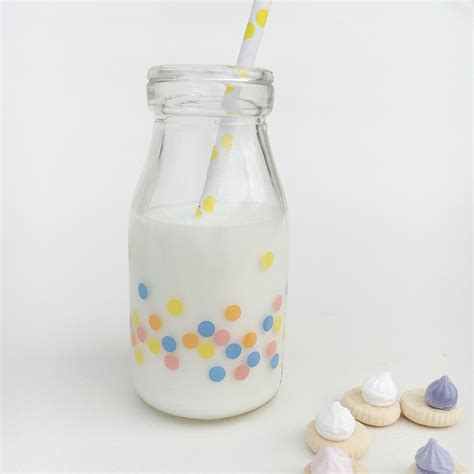 Printed Mini Milk Bottles By The Sweet Party Shop