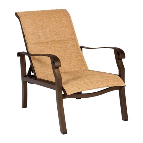 Cortland Padded Sling Adjustable Lounge Chair Woodard Furniture