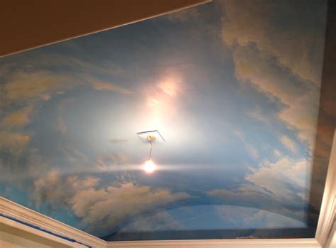 Cloud Ceiling Murals And Painted Phrases Paradise Studios Luxury