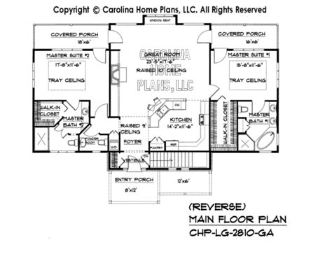 Large Craftsman House Plan Chp Lg 2810 Ga Sq Ft Large Craftsman Home