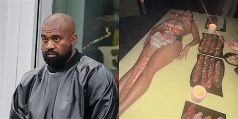 Kanye West Served Sushi Off Of Naked Women At His Birthday Fans Are Revolted