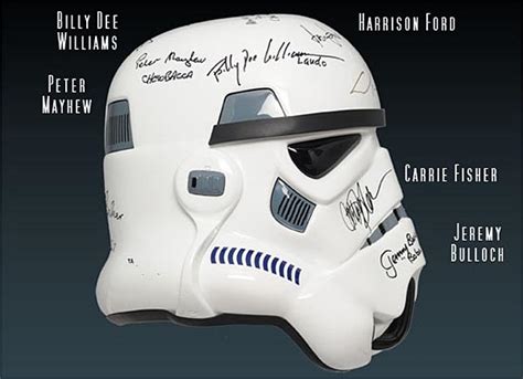 Star Wars Stormtrooper Helmet With Signatures Of George Lucas And More