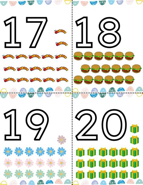 Numbers Flash Cards Numbers 1 To 20 Kindergarten Etsy Preschool