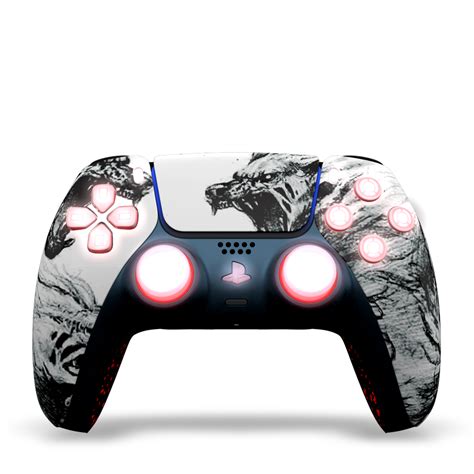 Manette Ps5 Custom Nyméria Kit Leds Personnalisation Draw My Pad