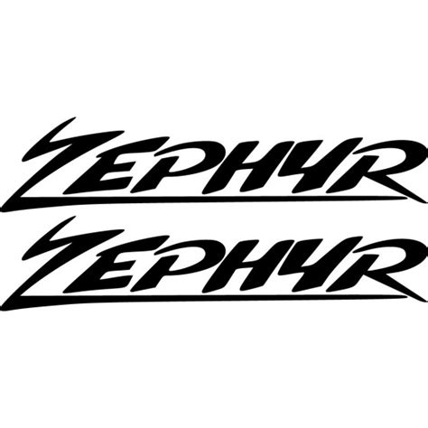 Kawasaki Zephyr Die Cut Lettering Stickers Decals Decalshouse